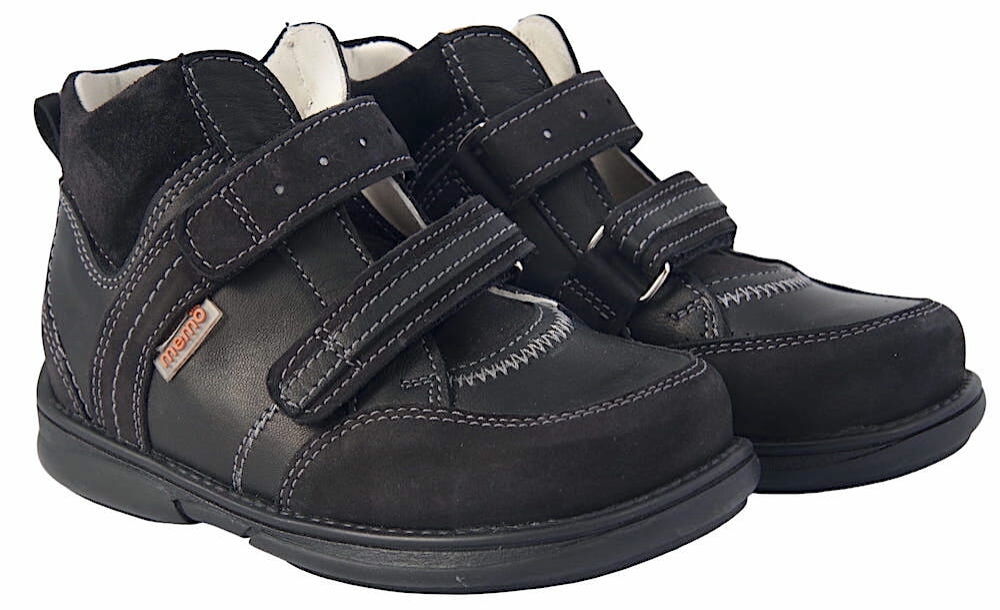 Memo polo fekete szupinált gyerekcipő